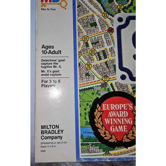 Vintage 1985 Scotland Yard Board Game by Milton Bradley - 100% COMPLETE - Picture 3 of 6